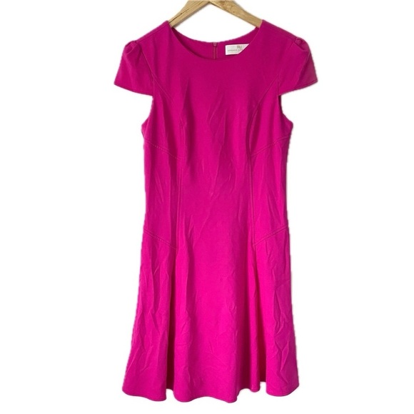 Amanda Uprichard Cap Sleeve Dress A-Line Pink Women’s Size Large L - Picture 1 of 7